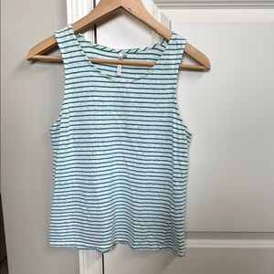 Banana republic brand! Striped Sleeveless Top - Green and White